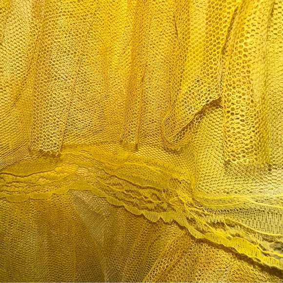 One of a kind Paris Montana Bustle Skirt Golden Tiered Maxi Skirt! One Size - Picture 12 of 16